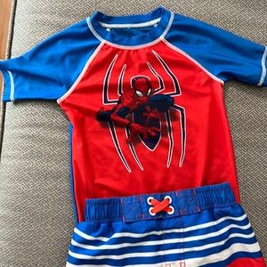 Boys Marvel  spider man swim suit size 3T